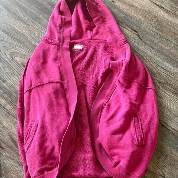 Free People Pink Hooded Jacket - Picture 2 of 8